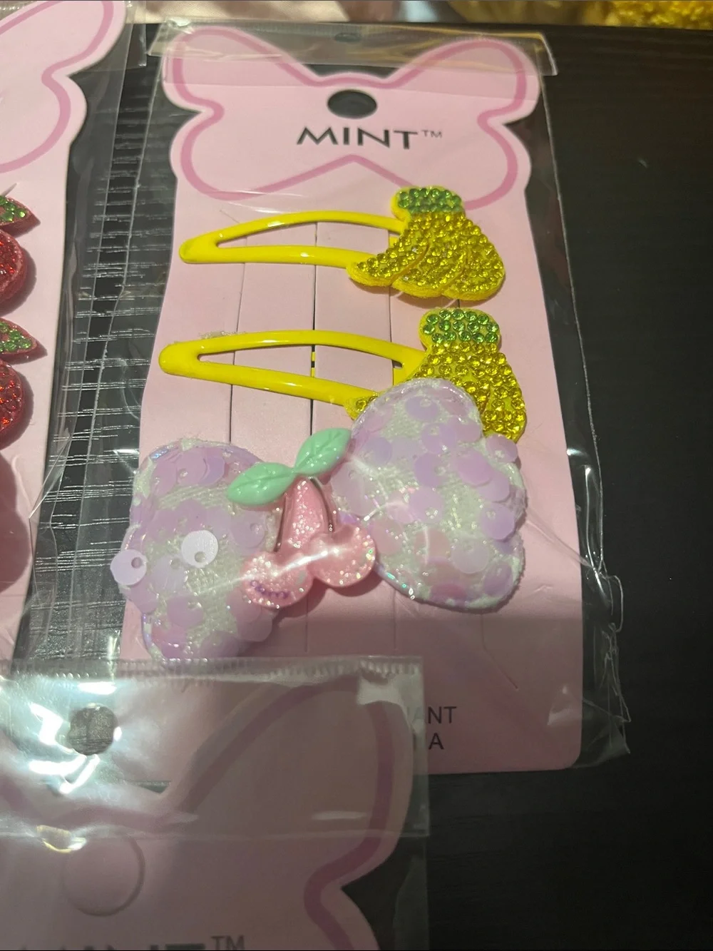 Mint Kids Hair Clips Set – Pink, Yellow, Green, Red, Purple